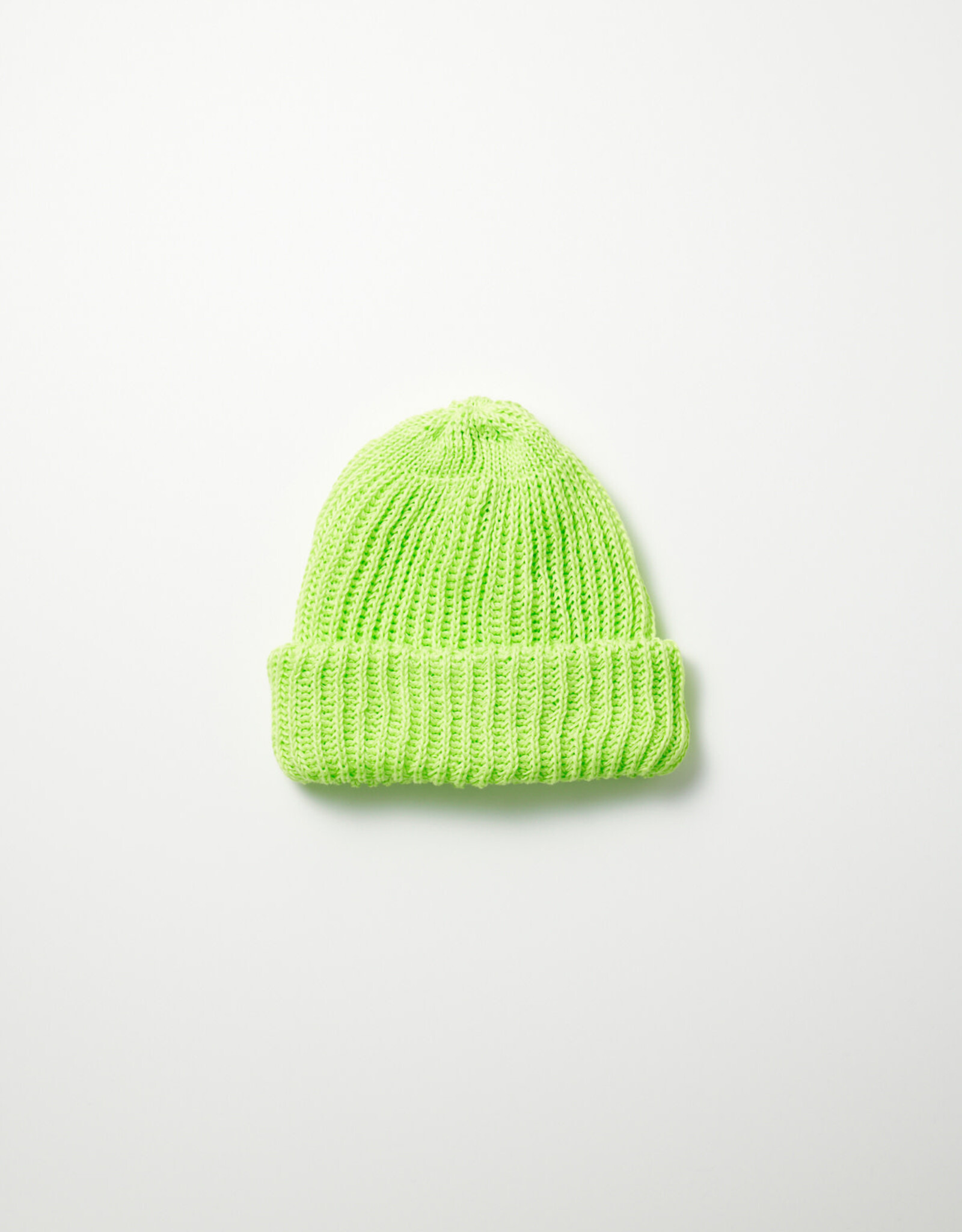 Rototo Chunky Knit Watchcap - Lime