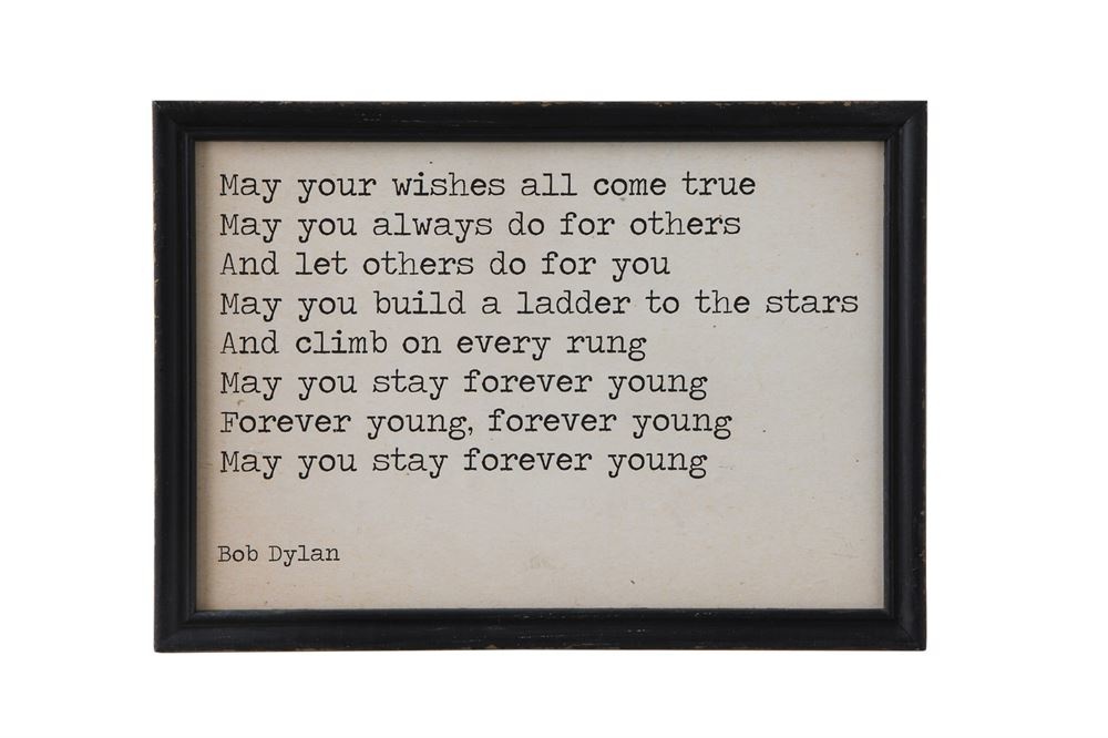 "May Your Wishes All Come True" Wall Decor