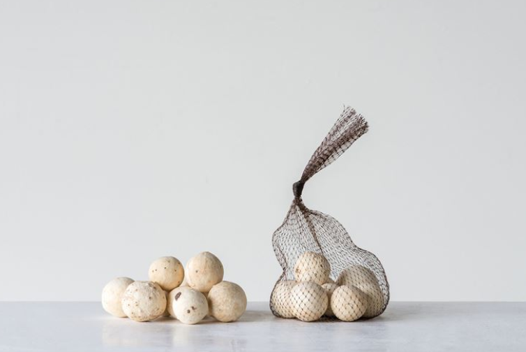 Natural Dried Gourds in Mesh