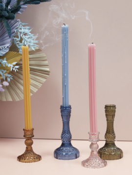 Accent Decor Colored Glass Candle Stick