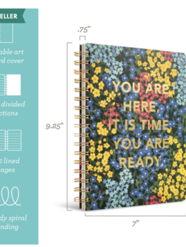 Comendium Spiral Notebook: You are Here, it is time, you are ready