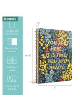 Comendium Spiral Notebook: You are Here, it is time, you are ready