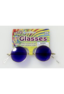 Blue Hippie Glasses