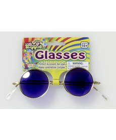 Blue Hippie Glasses