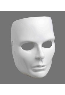 Female White Face Mask
