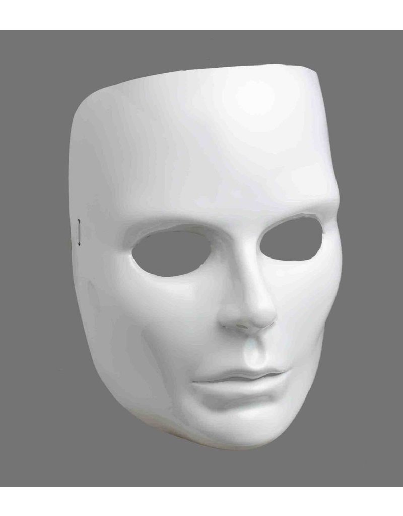 Female White Face Mask
