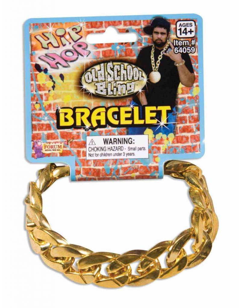 80's Big Links Giant Bracelet: Gold