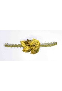 Roman Leaf Headband: Gold