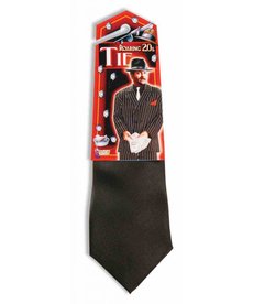 Black Gangster Tie