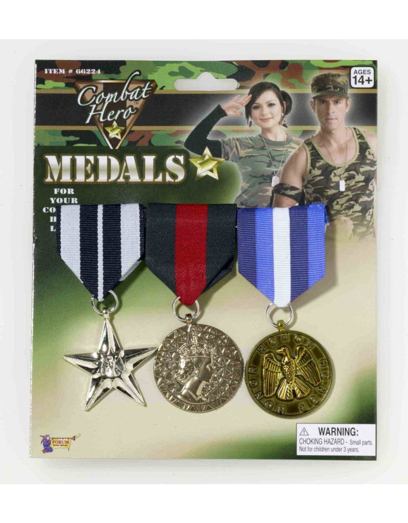 Military Medals (3 ct)