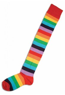 Clown Socks Rainbow: O/S