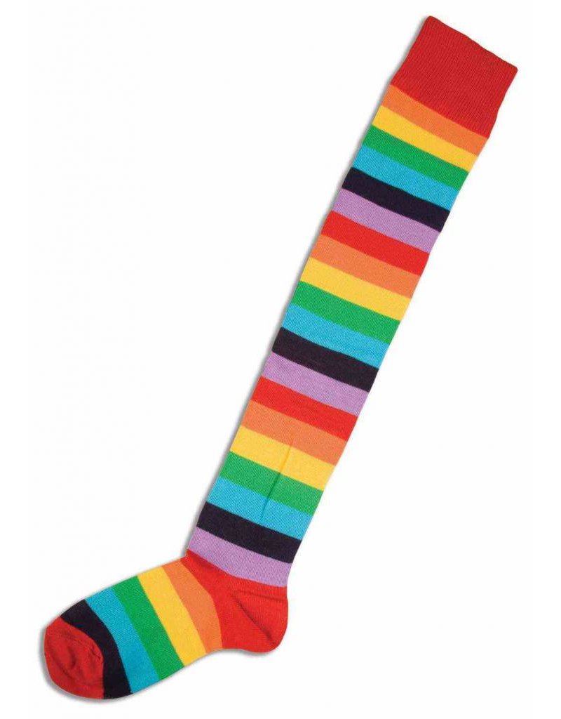 Clown Socks Rainbow: O/S