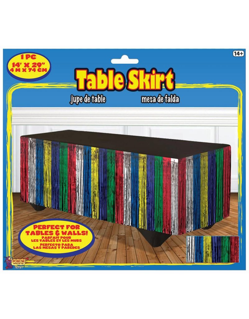 Table Skirt - Rainbow