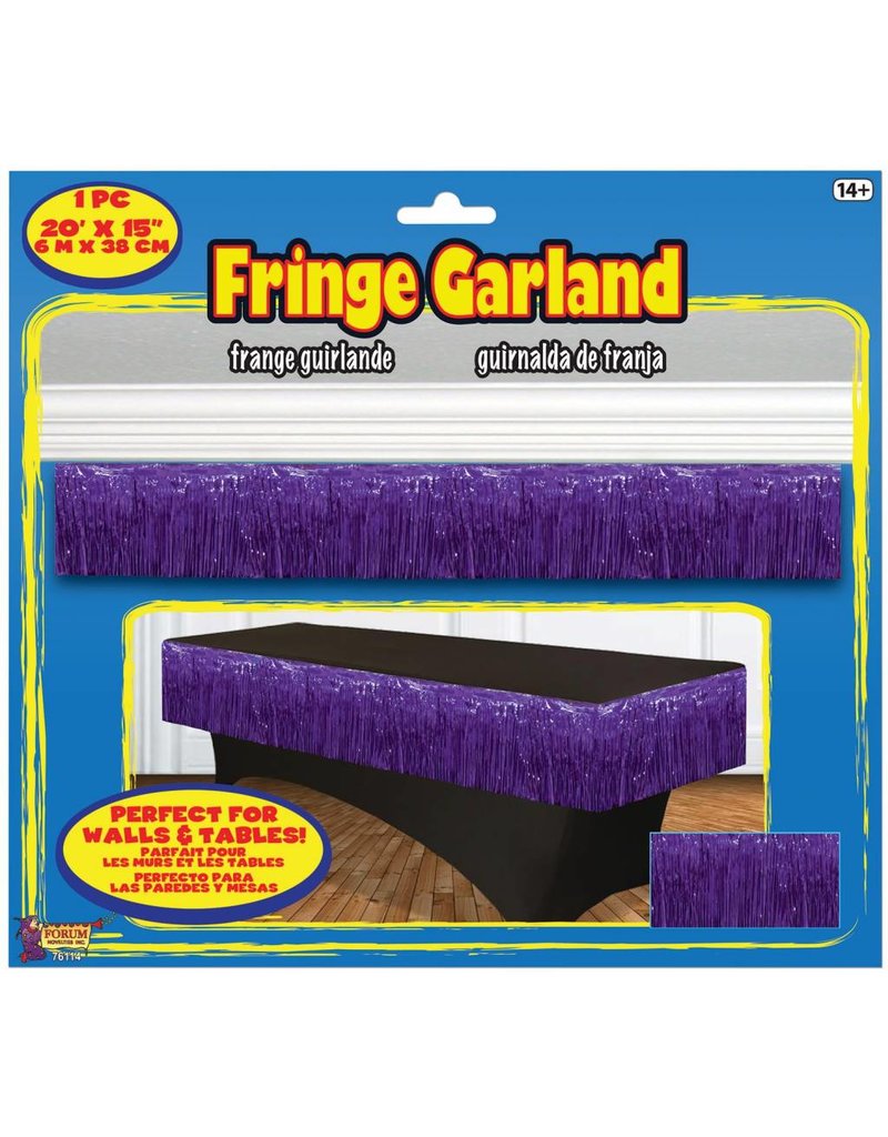 Fringe Garland - Purple