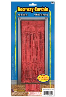 Doorway Curtain - Red