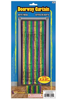Purple/Green/Gold Doorway Curtain