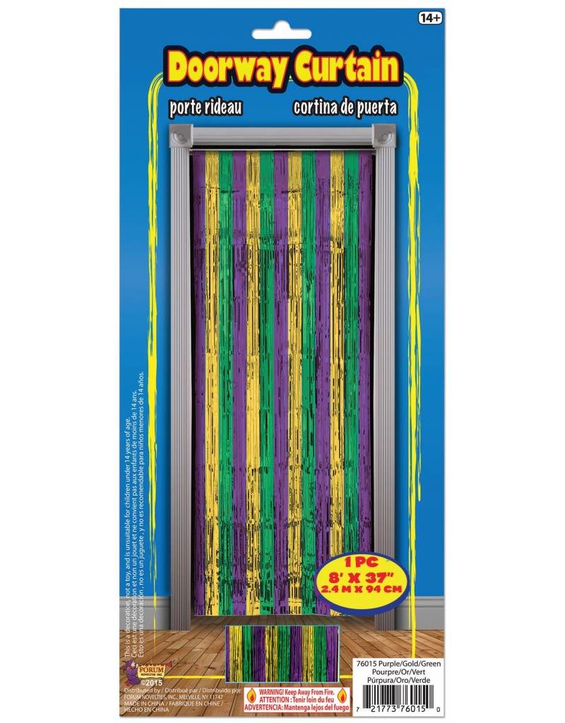 Purple/Green/Gold Doorway Curtain