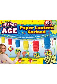 Paper Lantern Garland - Birthday/Age
