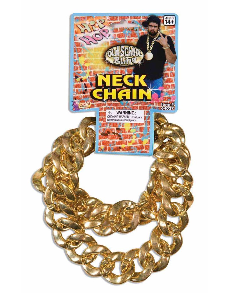 80's Big Links Neck Chain: Gold