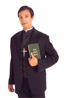Adult Priest Shirt Front with Collar