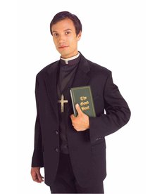 Adult Priest Shirt Front with Collar