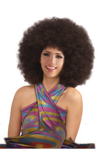 Adult Brown Deluxe Mega Fro Wig
