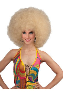Adult Deluxe Blonde Mega Fro Wig