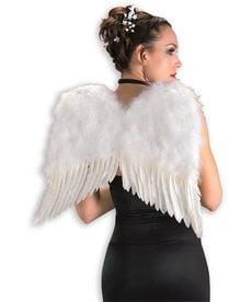 20" Feather Angel Wing: White