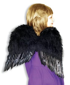 20" Feather Angel Wings: Black