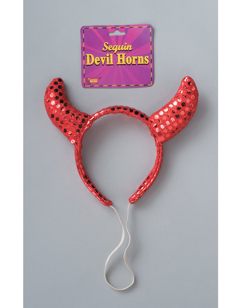 Hot Glam Devil Sequin Headband