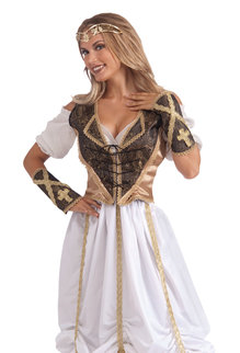 Medieval Lady Vest and Cuff Set