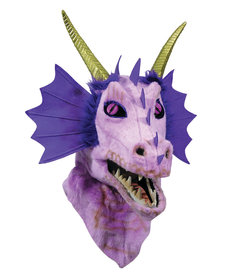 Moving Mouth Purple Dragon  Mask