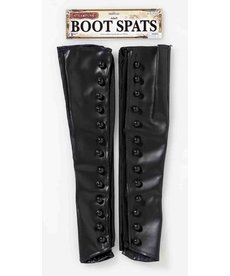 Black Steampunk Boot Spats