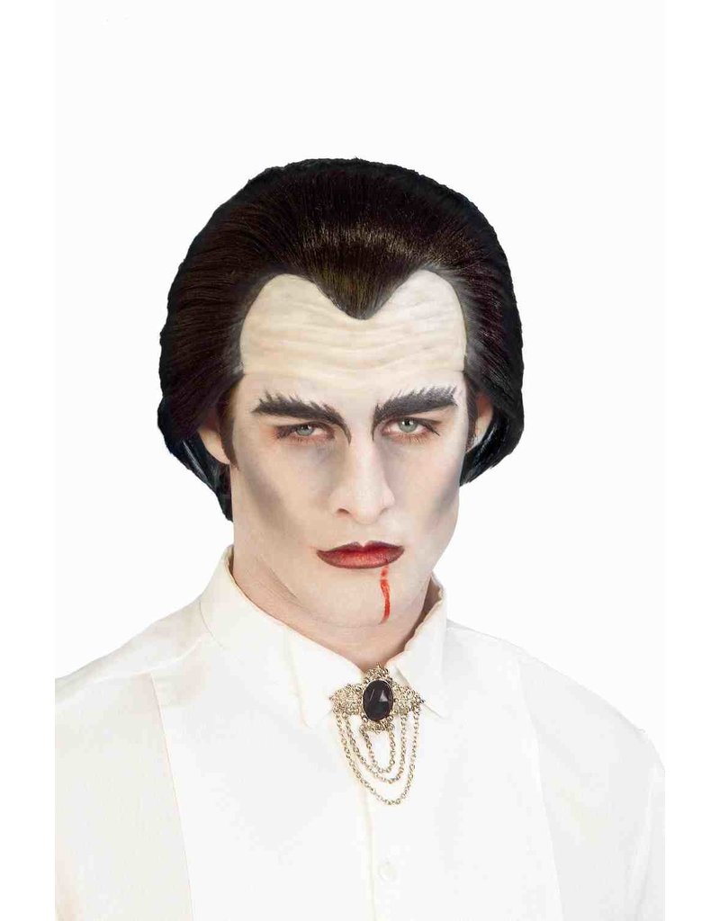 Vampire Headpiece Wig: Black