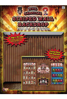 Halloween Haunted House Backdrop: Evil Carnival (47"x20')