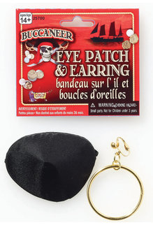 Pirate Eye Patch & Earring Set