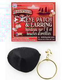Pirate Eye Patch & Earring Set