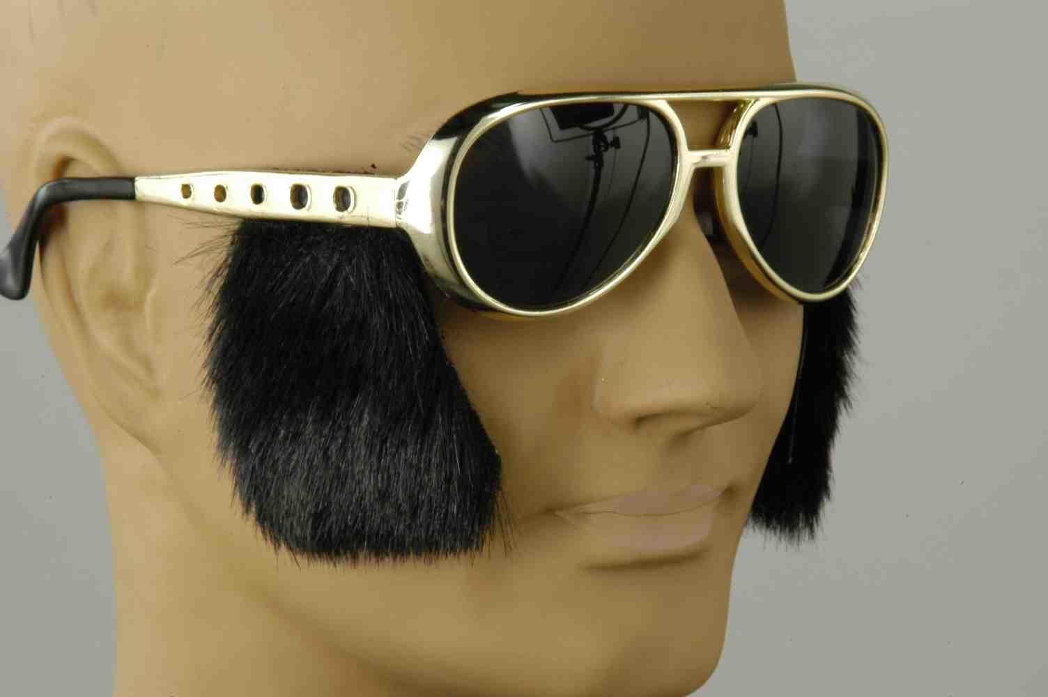 elvis glasses with sideburns