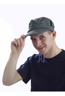 DLX. Engineer Hat - White/Blue