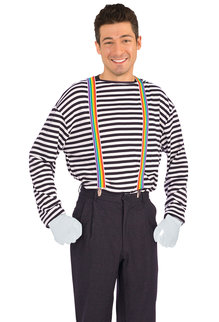 Clown Suspenders: Rainbow