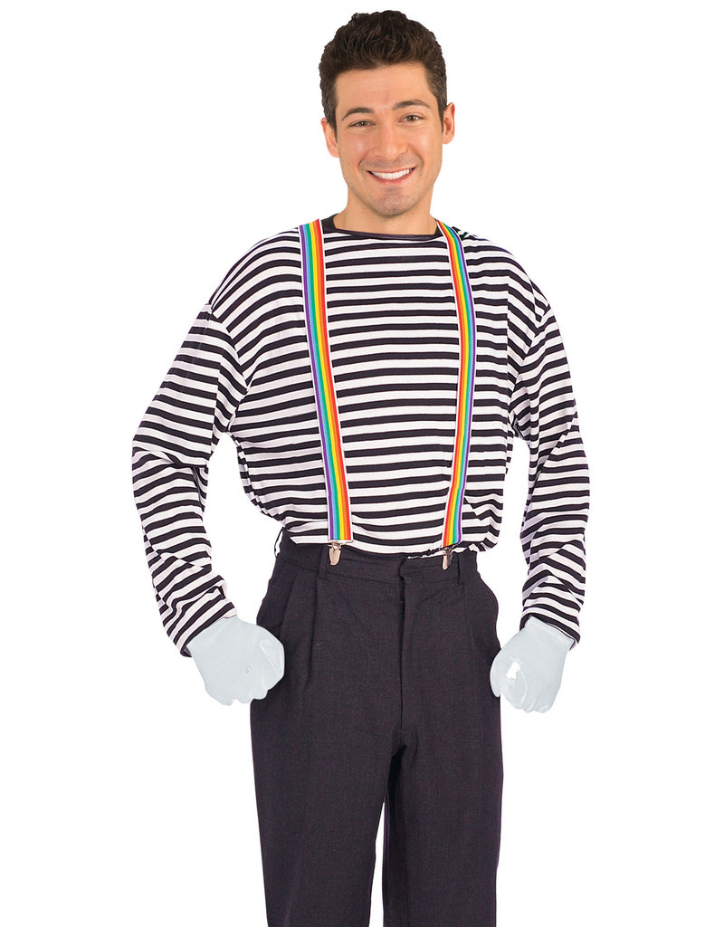 Clown Suspenders: Rainbow