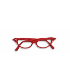50’s Rhinestone Glasses: Red