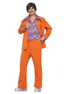 Adult Orange Leisure Suit