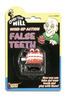 Over the Hill Wind Up False Teeth