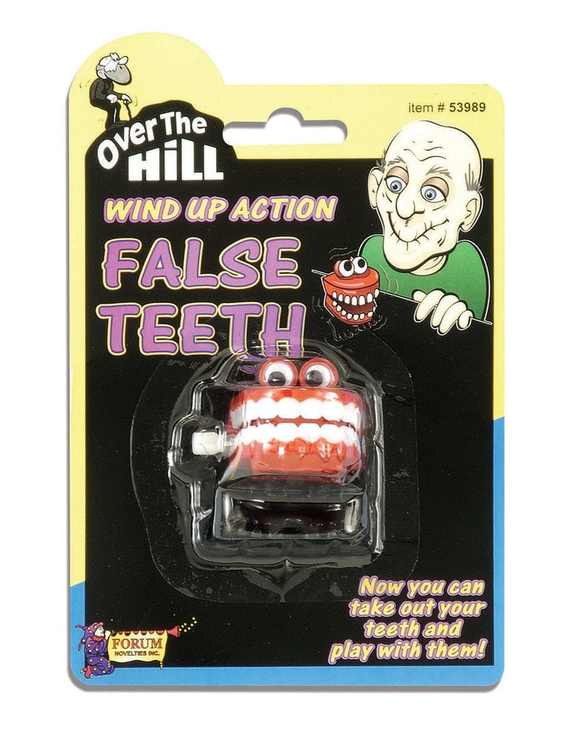 Over the Hill Wind Up False Teeth