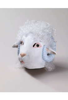 Deluxe Latex Animal Mask: Sheep