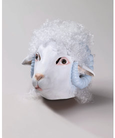Deluxe Latex Animal Mask: Sheep