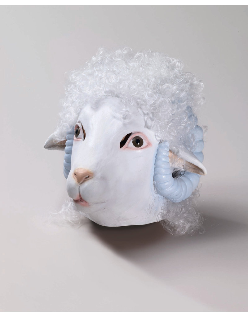 Deluxe Latex Animal Mask: Sheep