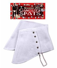 Deluxe Gangster Spats: White