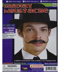 Grey Snidely Moustache